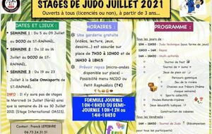 Stage de Judo Ete S27 Juillet 2021 St Raphael